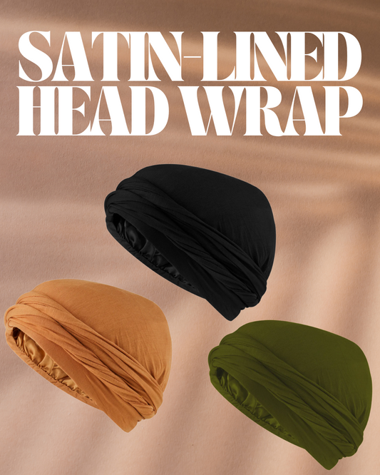 Satin-Lined Halo Head Wrap